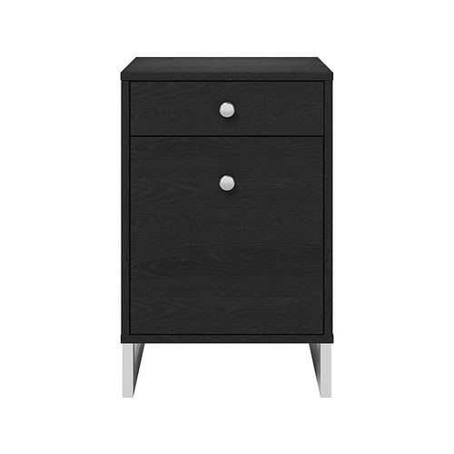 Whalen Asherton 2-Drawer Vertical File Cabinet, Letter/Legal Size, 23.88"H x 15.44"W x 19"D, Inkwood Black (SPUS-ASHF-BM)