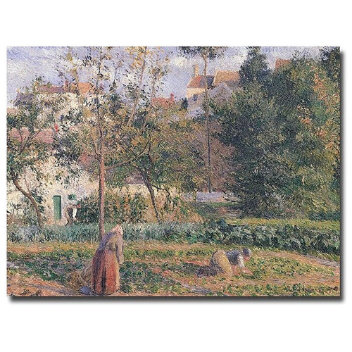 Trademark Global Camille Pissarro "Vegetable Garden, Pontoise, 1879" Canvas Art, 35" x 47" (65dcb6a129a8f6fba73d659b_ud)