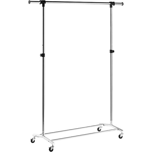 Honey Can Do 70.5" x 18.7" Garment Rack, Chrome, Steel (GAR-09689)