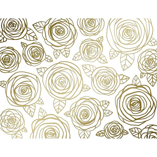 JAM Paper® Everyday Blank Note Card Sets, 3 7/8" x 5", Golden Blooms, 20 Cards & Envelopes (526869800)