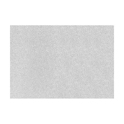 LUX A7 Flat Card  (A7)  - Silver Sparkle - Pack of 50 (2445228)