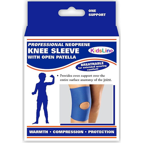 OTC KidsLine Knee Sleeve with Open Patella, M (0316BL-M)