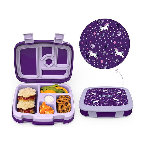 bentgo Kids Prints Unicorn Lunch Box, Multicolor (BGKDPT-UNI)