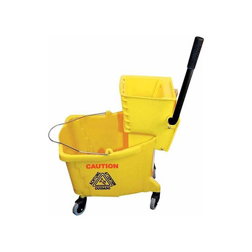 Winco 36 Qt. Mop Bucket and Wringer, 1/Pack (MPB-36)