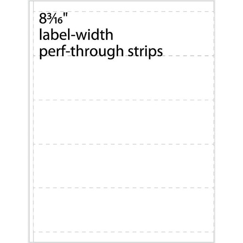 Medical Arts Press® Transcription Labels, 2" Perf-Thru Strips, White, 2x8-3/16", 500 Labels (65dcc16456ba3d1b26e989a1_ud)