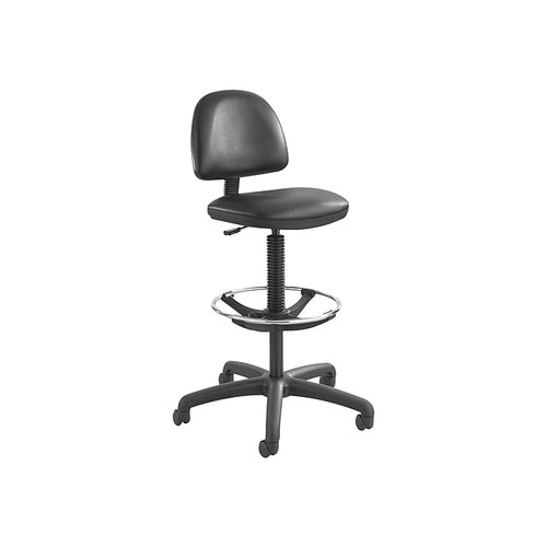 Safco Precision Vinyl Drafting Chair, Black (3406BL)