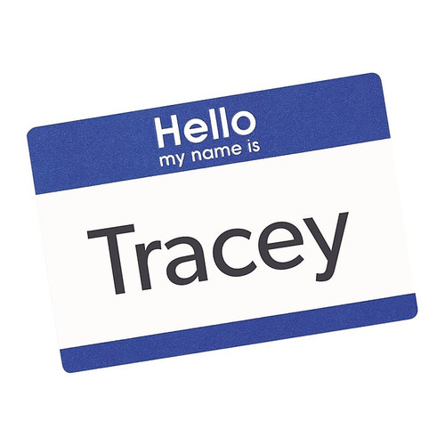 Avery Stick On Sticker Name Tag/Label, Blue, 100/Pack (5141_1)