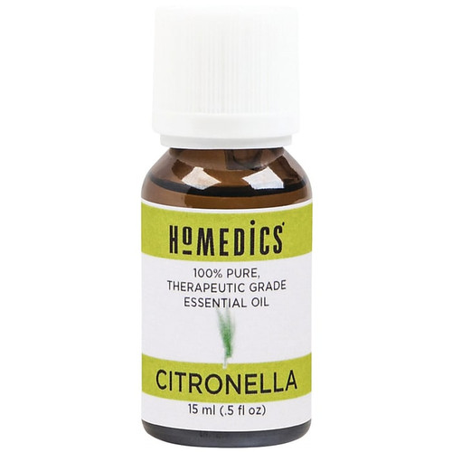 HoMedics Therapeutic-Grade Essential Oil, Citronella, 0.5 oz. (ARMH-EO15CTR)