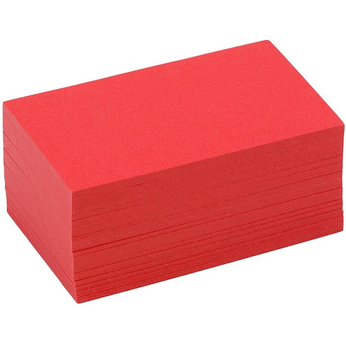 JAM Paper® Blank Flat Note Cards, 3Drug Size, 2 x 3 1/2, Jupiter Red Stardream, 100/Pack (17534142)