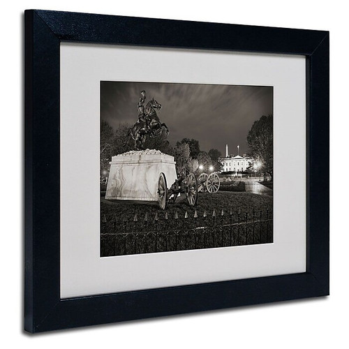 Trademark Fine Art 'Lafayette Square' 11" x 14" Black Frame Art (65dcc520e0870eb6e1382cff_ud)