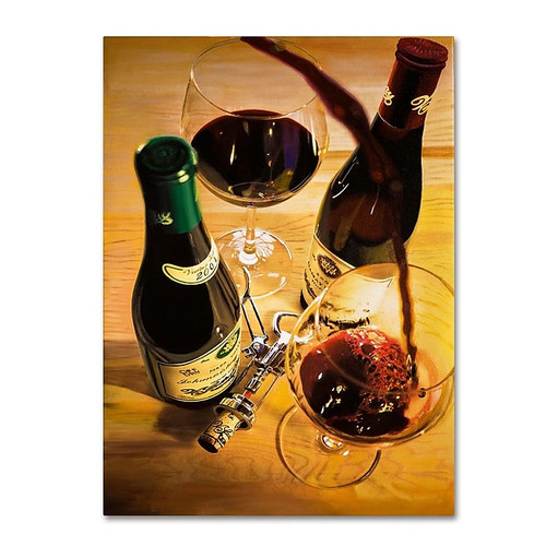 Trademark Fine Art 'Second Pour' 18" x 24" Canvas Art (65dcc5dbe0870eb6e1382f4f_ud)