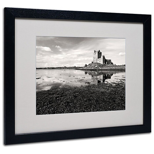Trademark Fine Art 'Irish Castle' 16" x 20" Black Frame Art (65dcc614e0870eb6e1382fed_ud)