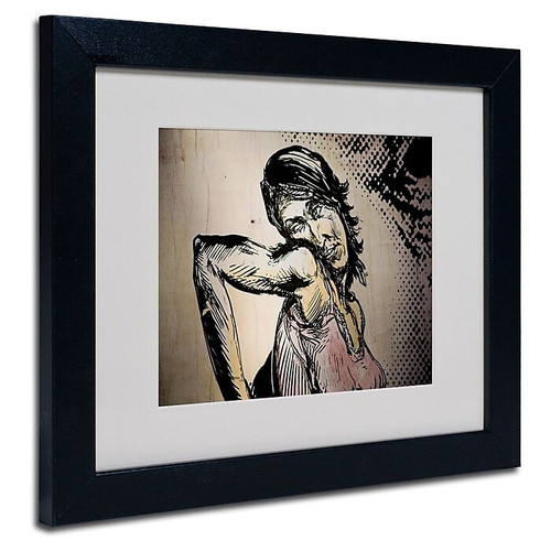 Trademark Fine Art 'Elbow Up Pop' 11" x 14" Black Frame Art (65dcc61ae0870eb6e1383009_ud)
