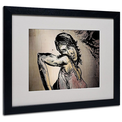 Trademark Fine Art 'Elbow Up Pop' 16" x 20" Black Frame Art (65dcc6a9e0870eb6e13831df_ud)