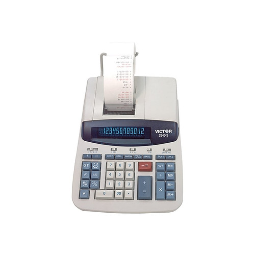 Victor 2640-2 12-Digit Desktop Calculator, Gray (65dcc7ffb92e9b7b745d63a2_ud)