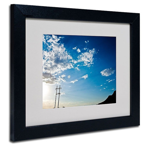 Trademark Fine Art 'God's Country Color Route 66' 11" x 14" Black Frame Art (65dcc829e0870eb6e13836bf_ud)