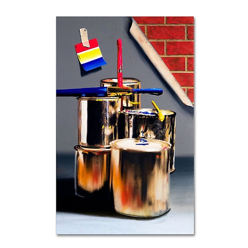 Trademark Fine Art 'Primary Colors 01' 30" x 47" Canvas Art (65dcc83be0870eb6e1383717_ud)