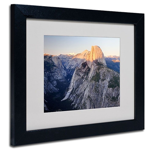 Trademark Fine Art 'Half Dome Yosemite' 11" x 14" Black Frame Art (65dcc899e0870eb6e1383811_ud)