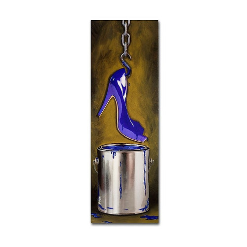 Trademark Fine Art 'Paint Can Shoe' 6" x 19" Canvas Art (65dcc8cce0870eb6e13838c3_ud)