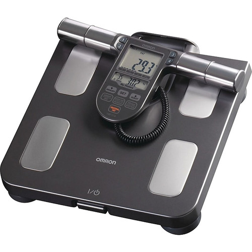 Omron HBF-514C Full-Body Sensor Body Composition Monitor and Scale, 330 lbs. Black (65dcc8e897e3e2b3710866c2_ud)