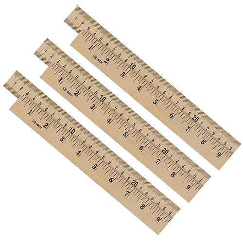 Learning Resources Wooden Meter Stick, Plain Ends , 3/Pack (STP34039-3)