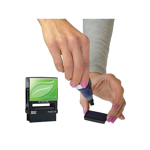 2000 Plus Green Line Printer 20 Pre-Inked Stamp, COPY, Blue Ink (098367)