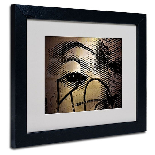 Trademark Fine Art 'Madonna Eye Pop ' 11" x 14" Black Frame Art (65dcc99ce0870eb6e1383c35_ud)