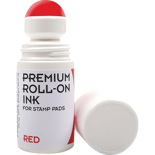 Cosco® Roll-On Ink, Red, 2 oz. (030260)