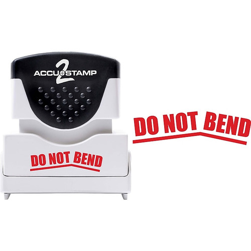Accu-Stamp 2 Pre-Inked Stamp, "Do Not Bend", Red Ink (035633)