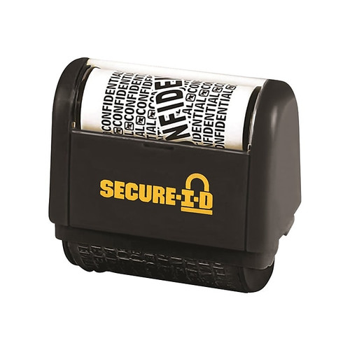 SecureID Roller Stamp, Confidential, Black Ink (035510)