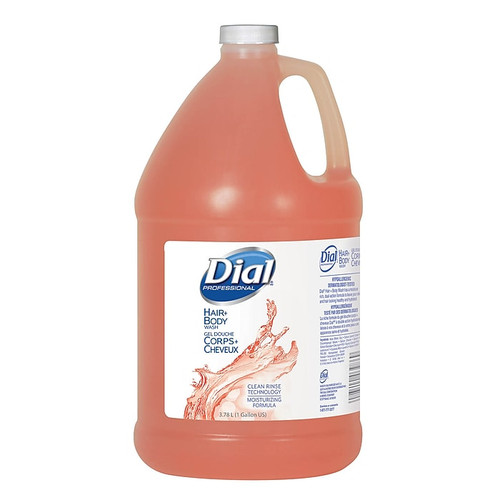 Dial Professional Hair + Body Gel Wash, 1 Gal, 4/Carton (DIA03986)