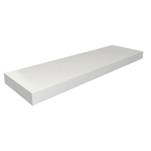 NAHANCO 24" x 12" White Melamine Square Edge Shelf (W1224)