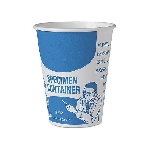 Paper Specimen Container, 8 oz. Cup, 1000/Carton (SC378-3008)