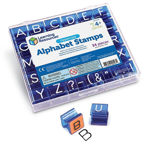 Learning Resources 1" Stamp Set, 34 Stamps/Set (LER0597)