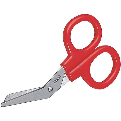 First Aid Only Kit Scissors with 4" Angled Blade, Red (730010)