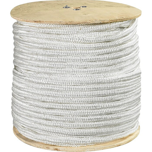 Partners Brand Nylon Rope, 1" x 600 ft., White (TWR129)