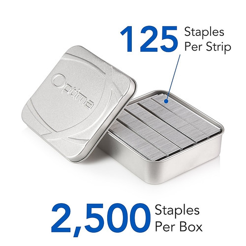 Swingline Optima High Capacity Staples, 0.38 Leg Length, 2500/Box (35550)