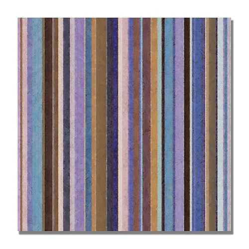 Trademark Fine Art Michelle Calkins 'Comfortable Stripes II' Canvas Art 18x18 Inches (65dcef40e8837636b119f6f1_ud)