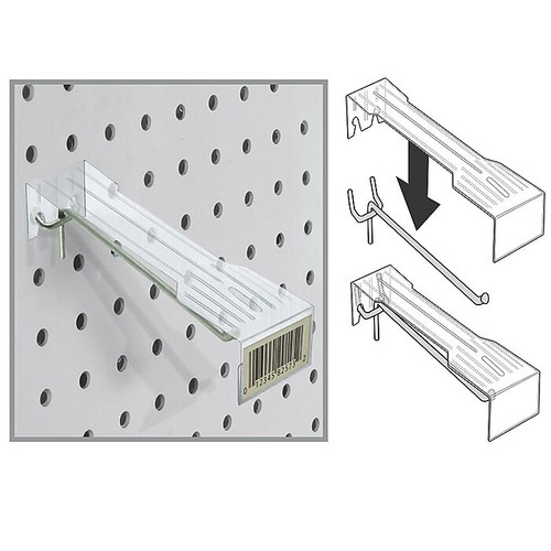 Azar® 6" Hook Overlay For Adhesive Labels, 25/Pack (65dcf150e8837636b119fc7d_ud)