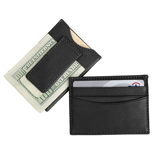 Royce Leather Magnetic Money Clip Wallet, Black (65dcf16fe8837636b119fd70_ud)