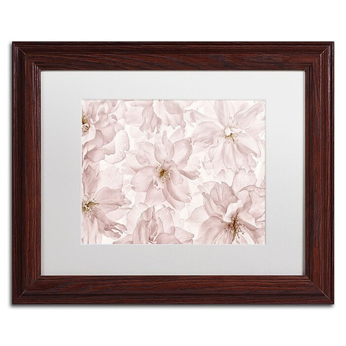 Trademark Fine Art Cora Niele 'Translucent Cherry Blossom' 11" x 14" Matted Framed (190836310326)