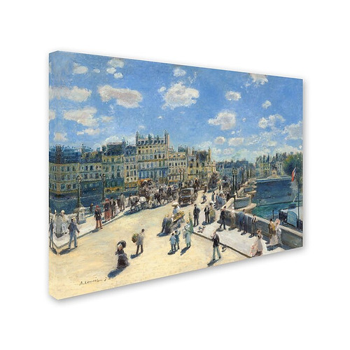 Trademark Fine Art 'Pont Neuf Paris 1872' 24" x 32" Canvas Art (65dcf271e8837636b11a09c9_ud)