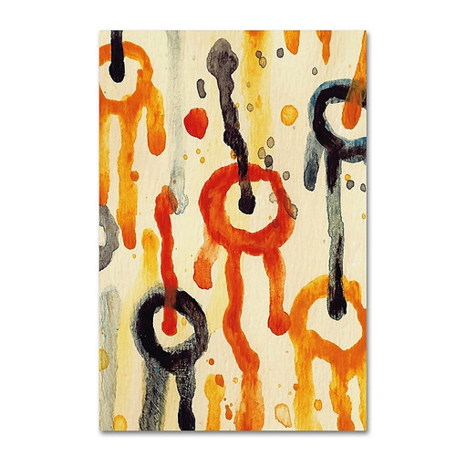 Trademark Fine Art ''Circle Encounters 2'' by Amy Vangsgard  12" x 19" Canvas Art (AV0094-C1219GG)