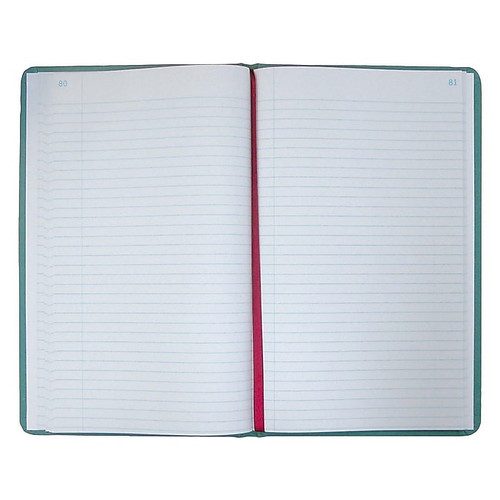 National Brand Canvas Tuff Series Record Book, 7.63" x 12.13", Green, 250 Sheets/Book (A66500R)