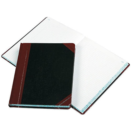 Boorum & Pease 21 Series Record Book, 8.13"W x 10.38"H, Black, 150 Sheets/Book (21-300-R)