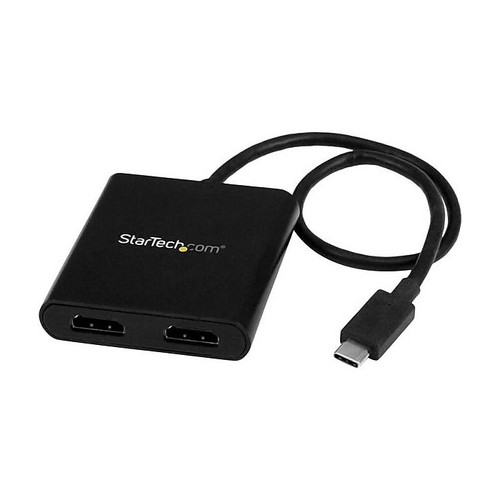 StarTech USB-C to HDMI Multi Monitor Splitter, Thunderbolt 3 Compatible, 2-Port MST Hub (MSTCDP122HD)