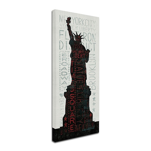 Trademark Michael Mullan "Statue of Liberty" Gallery-Wrapped Canvas Art, 14" x 32" (65dcf2dee8837636b11a0f70_ud)