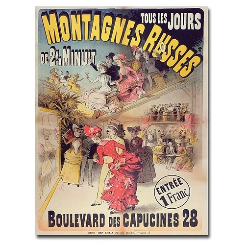 Trademark Global "Montagnes Russes, 1888" Canvas Art, 24" x 18" (65dcf2ede8837636b11a1041_ud)