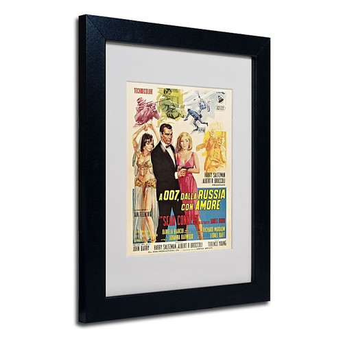 Trademark Fine Art 'From Russia With Love' 11" x 14" Black Frame Art (65dcf2fbe8837636b11a10af_ud)