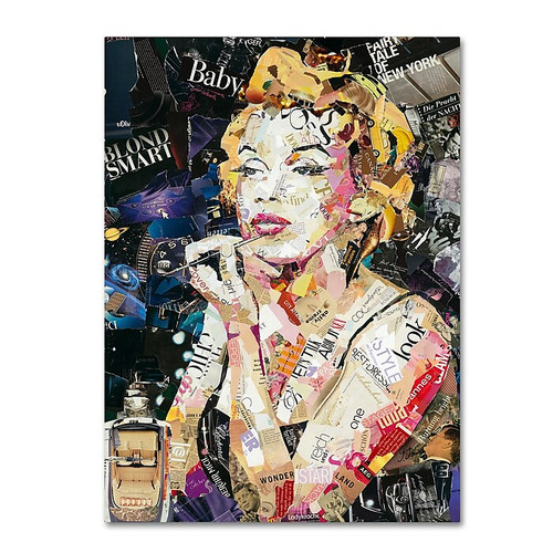 Trademark Fine Art ''Blond Smart Baby'' by Ines Kouidis 24" x 32" Canvas Art (ALI0979-C2432GG)
